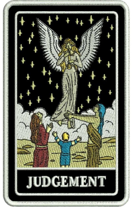 JUDGEMENT TAROT PATCH HOODIE