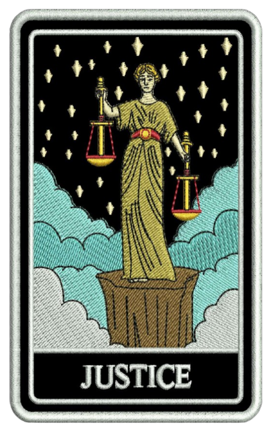 JUSTICE TAROT PATCH HOODIE