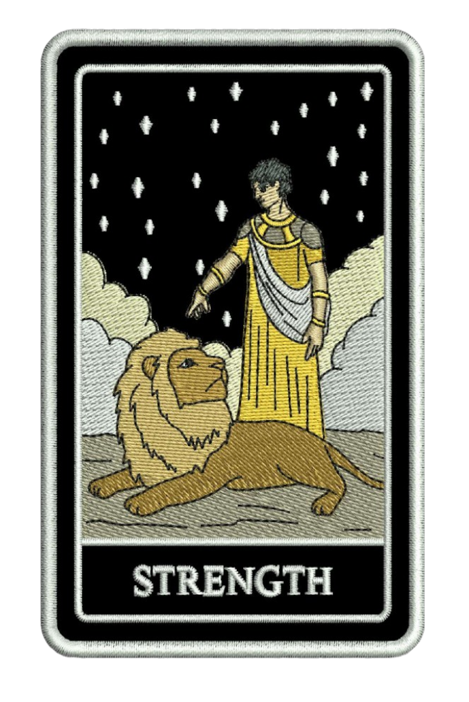 STRENGTH TAROT PATCH HOODIE