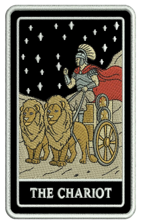 THE CHARIOT TAROT PATCH HOODIE