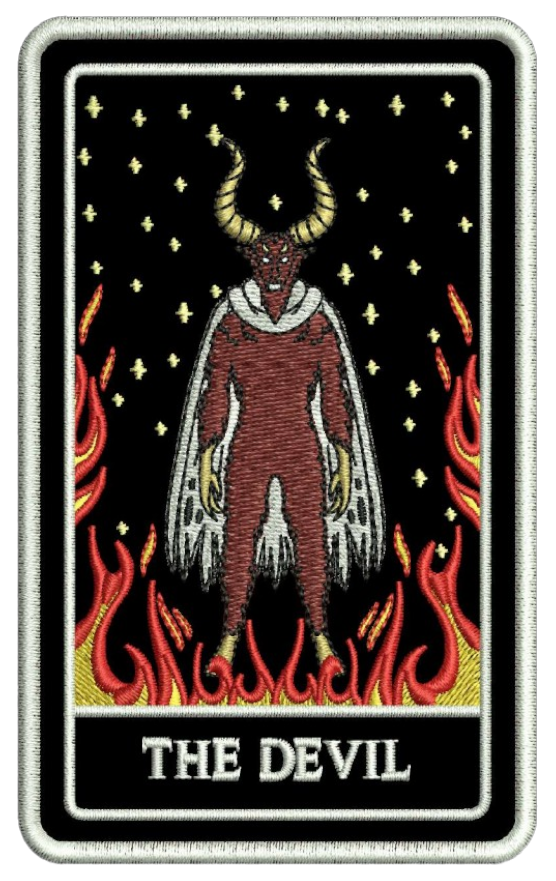 THE DEVIL TAROT PATCH HOODIE