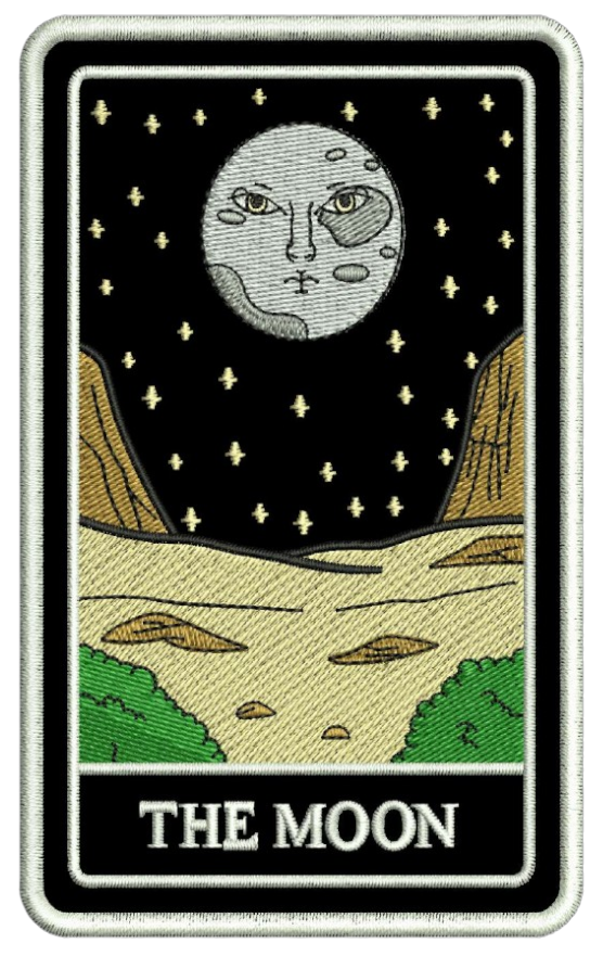 THE MOON TAROT PATCH HOODIE