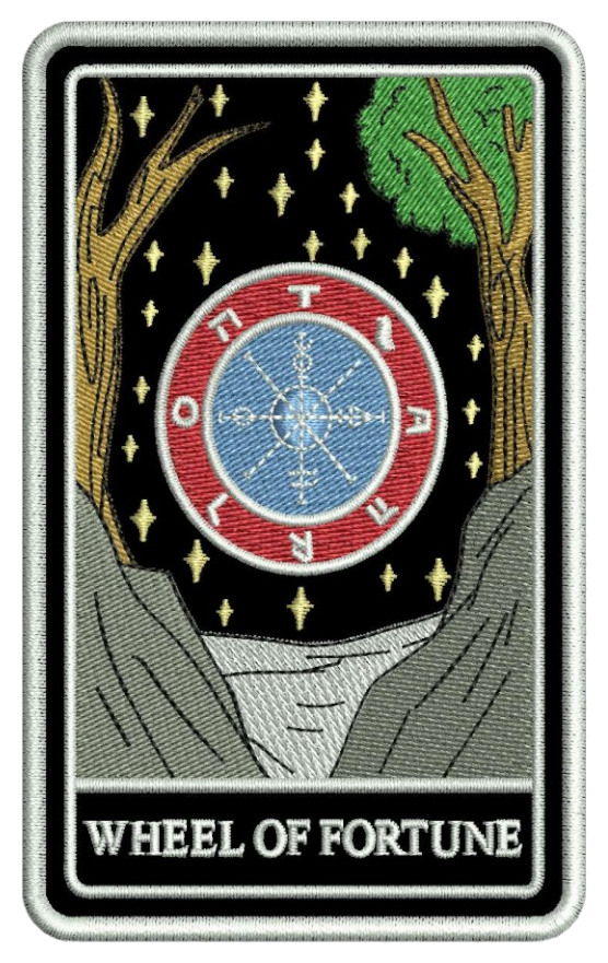 WHEEL OF FORTUNE TAROT PATCH HOODIE