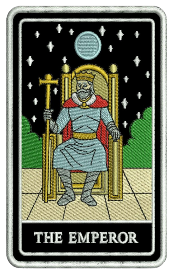 THE EMPEROR TAROT PATCH HOODIE