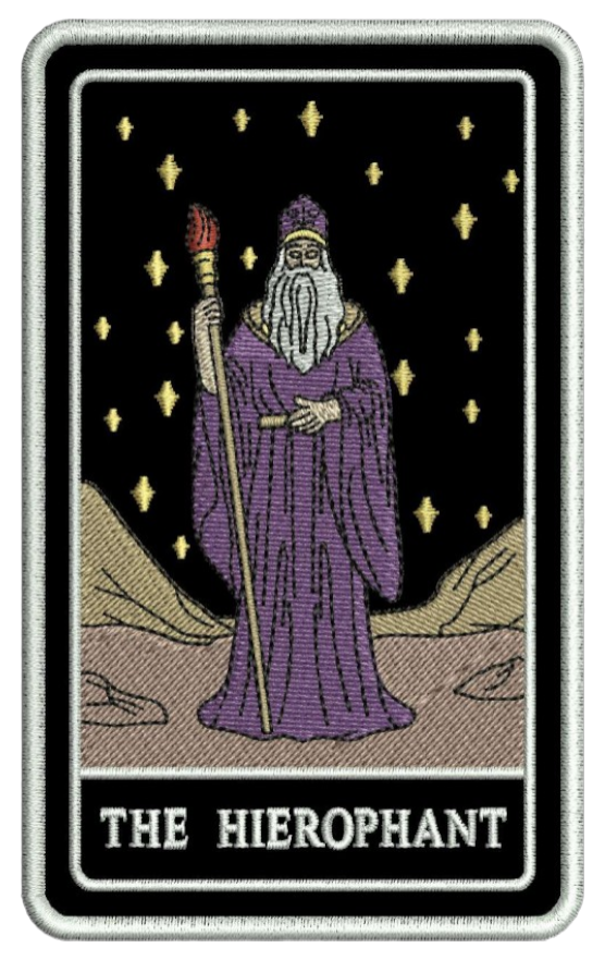THE HIEROPHANT TAROT PATCH HOODIE