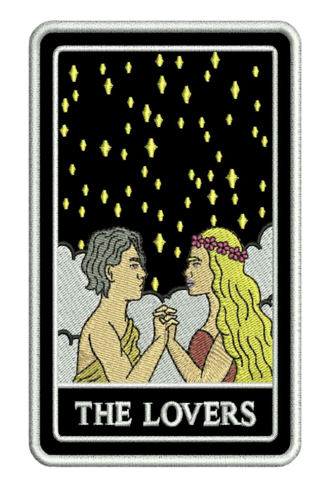THE LOVERS TAROT PATCH HOODIE
