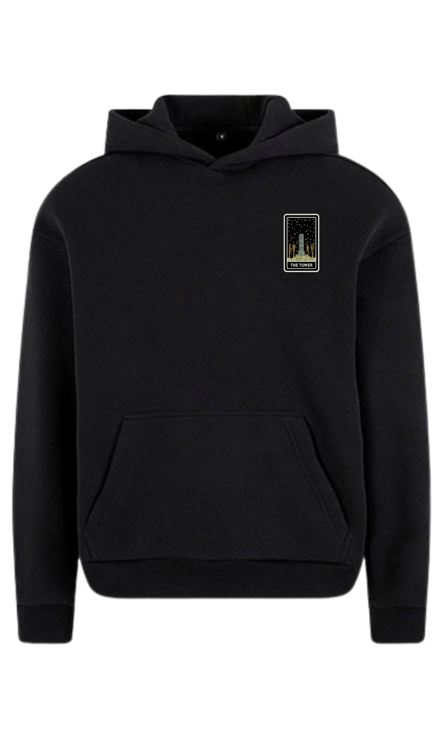 THE TOWER TAROT PATCH HOODIE