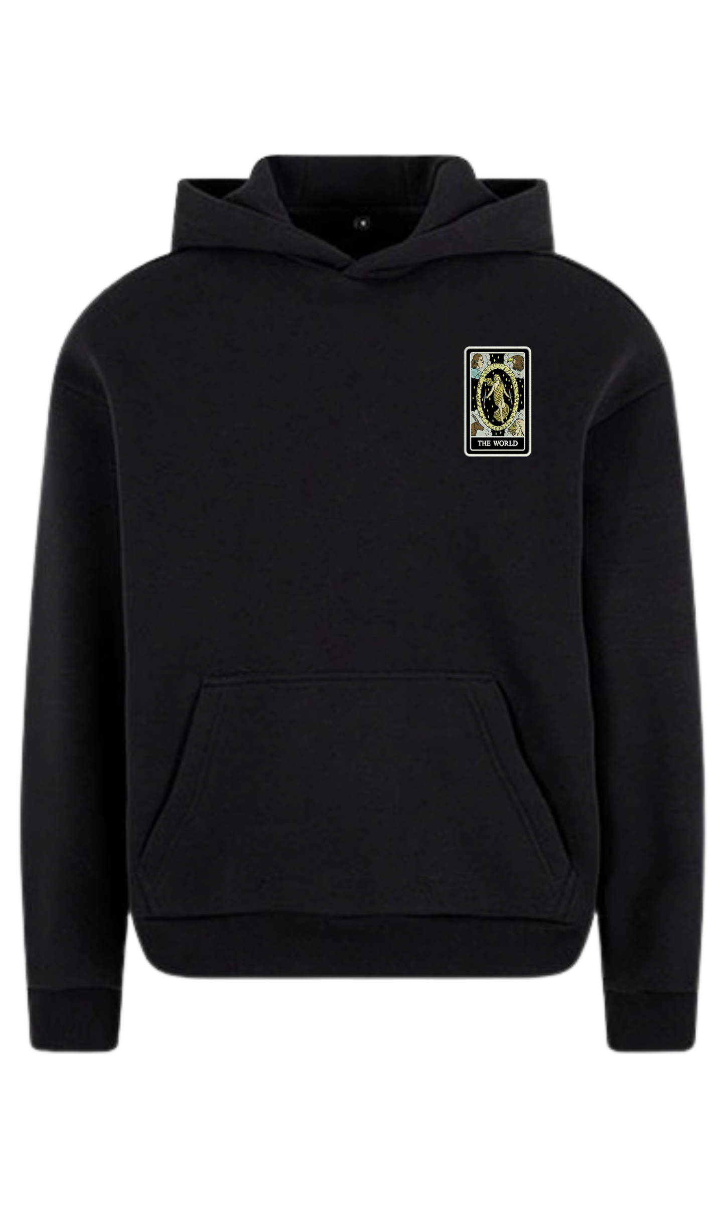 THE WORLD TAROT PATCH HOODIE